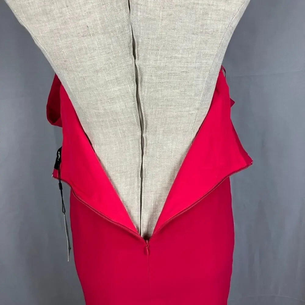 Likely Misisco Fuchsia Off Shoulder Gown Size 6 Trumpet Evening Prom Bridesmaid - Picture 7 of 11